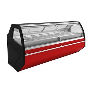 CURVED FRONT GLASS HOT FOOD DISPLAY | HWM-HD
