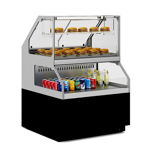 Dual-Service-Display-Case