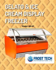 Read more about the article Frost Tech Refrigeration Curved Glass, BS-GF Gelato & Ice Cream Display Freezer