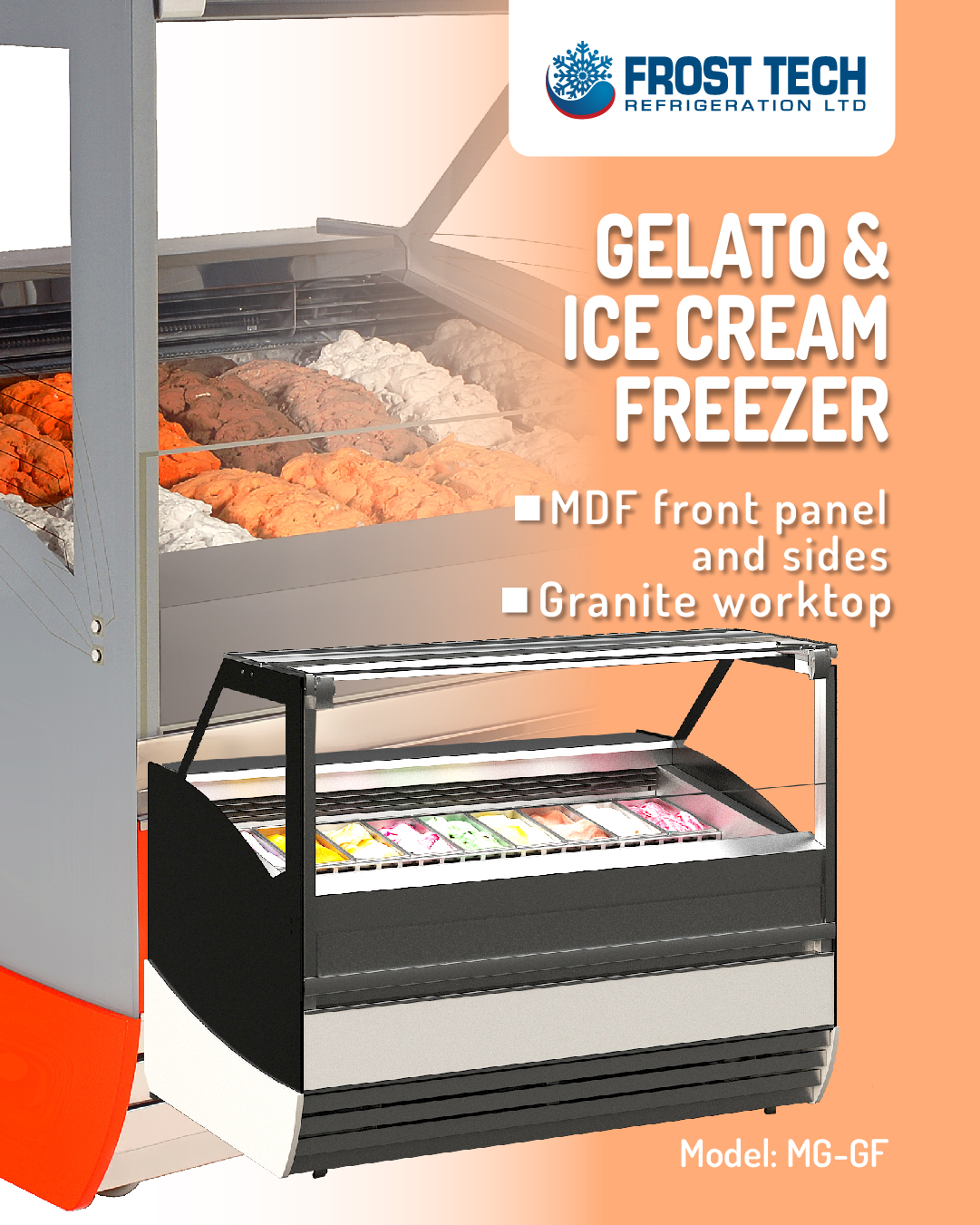 You are currently viewing Gelato & Ice Cream Freezer  – MG-GF –  Frost Tech Refrigeration