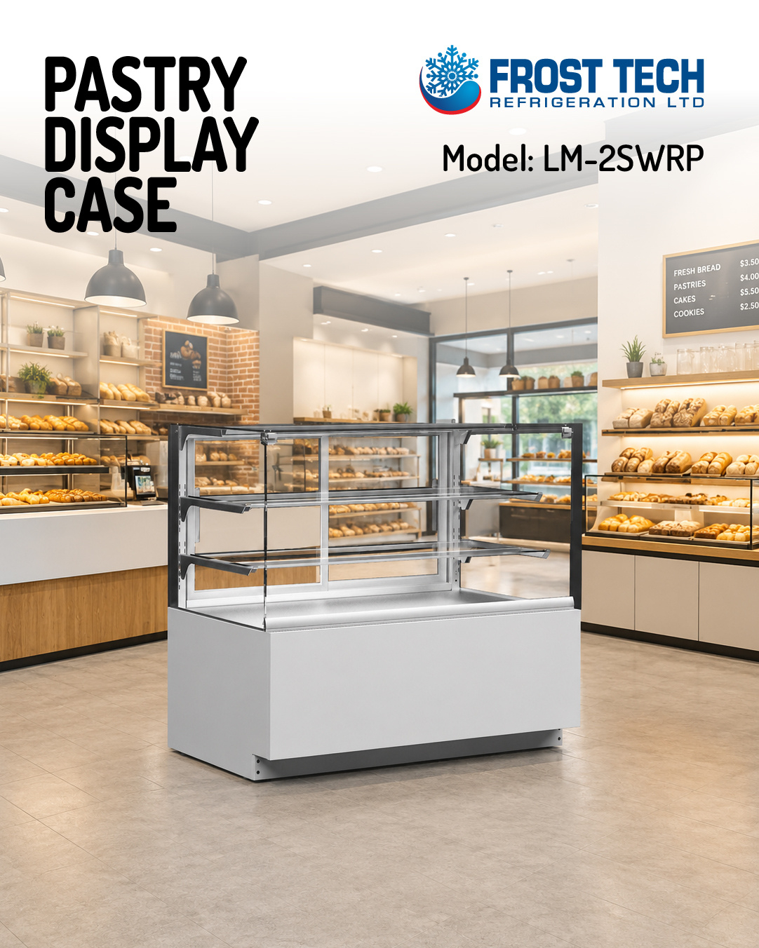 You are currently viewing Pastry Display Case – Model: LM-2SWRP –  Frost Tech Refrigeration