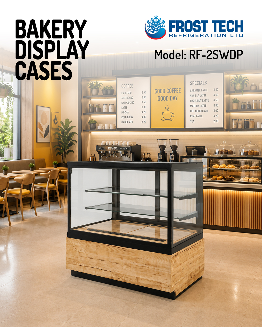 Read more about the article Bakery Display Cases – Model: RF-2SWDP –  Frost Tech Refrigeration