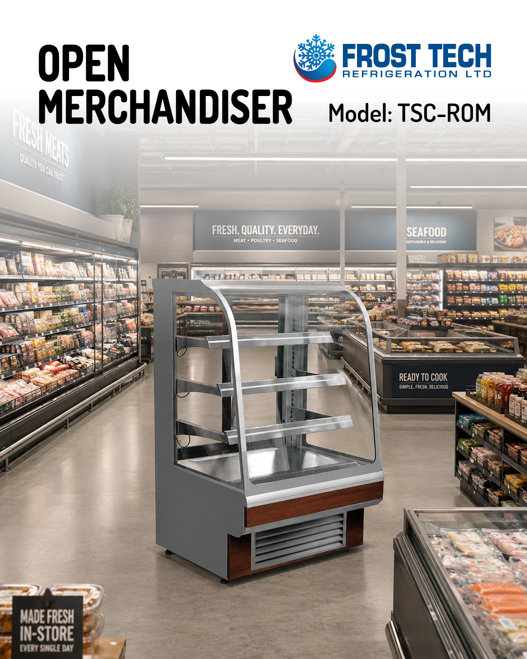 You are currently viewing Open Merchandiser – Model: TSC-ROM –  Frost Tech Refrigeration