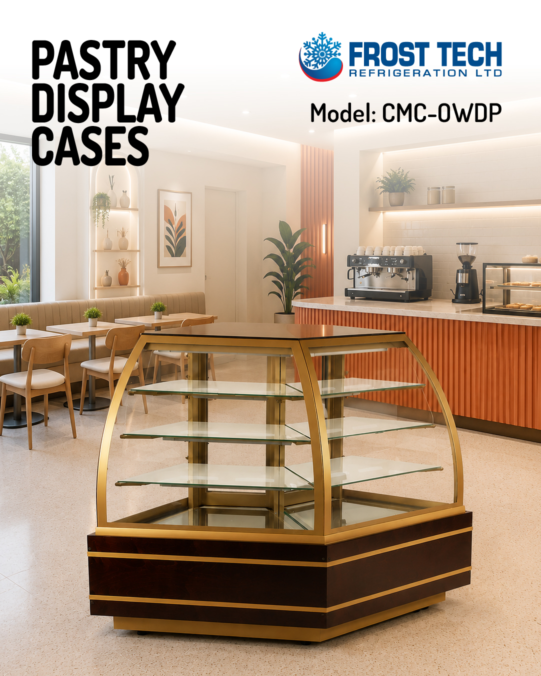 Read more about the article Pastry Display Cases – Model: CMC-OWDP –  Frost Tech Refrigeration