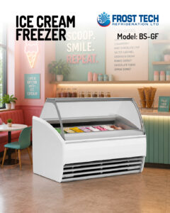 Read more about the article Ice Cream Freezer BS-GF | Curved Gelato Display Case | Frost Tech Refrigeration