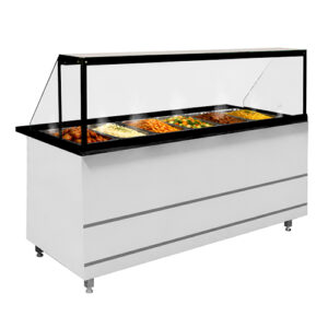 Square Glass Hot Food Display | JK-SHD
