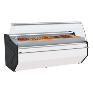 Curved Glass Heated Display Case | HW-HD