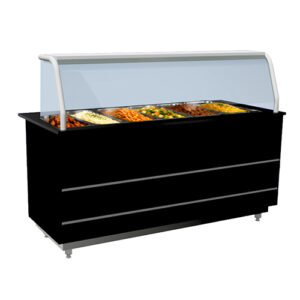 Curved Glass Heated Display Case | JK-CHD