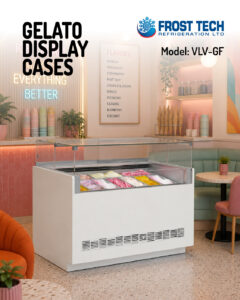 Read more about the article Gelato Display Cases VLV-GF | Square Glass Gelato Display Case