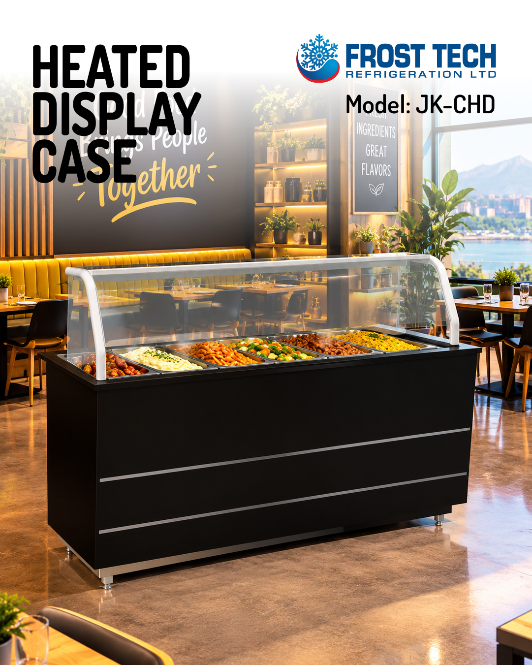 You are currently viewing Heated Display Cases | Curved Glass JK-CHD
