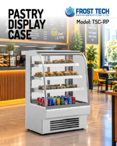 Read more about the article Pastry Display Case | TSC-RP Refrigerated Curved Glass