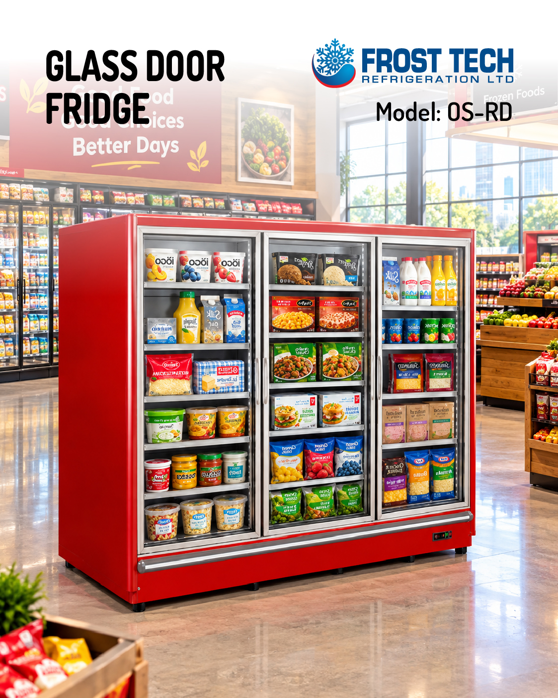 Read more about the article Glass Door Fridge | OS-RD Reach-In Display