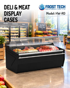Read more about the article Deli & Meat Display Cases | HW-RD Curved Glass Display