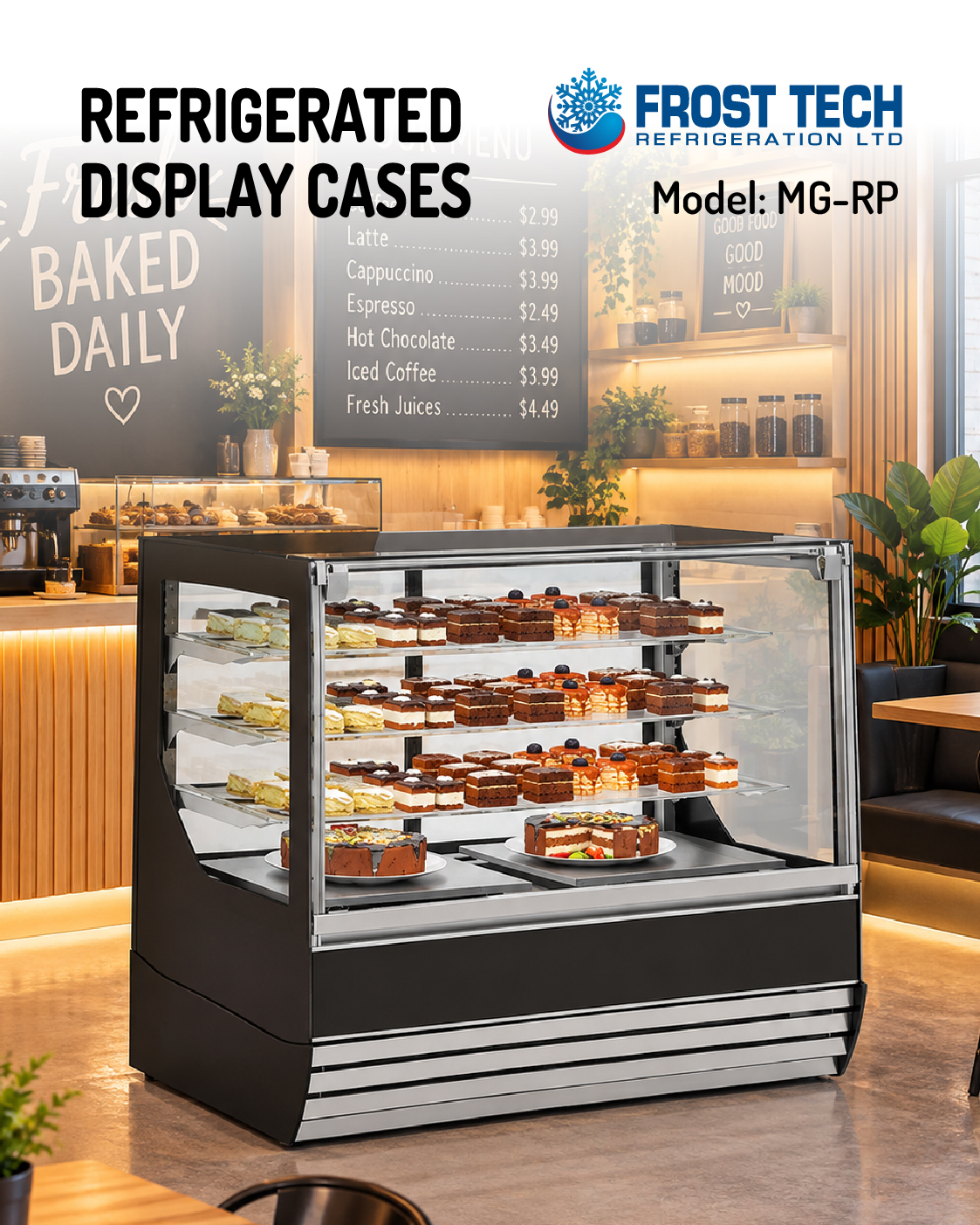 Read more about the article Refrigerated Display Cases | MG-RP Straight Front Display